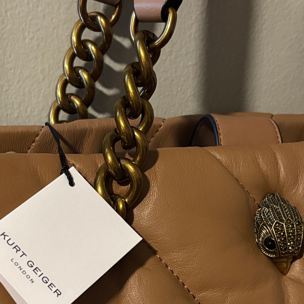 Kurt Geiger NWT Camel SoHo Shoulder Bag - Picture 4 of 13